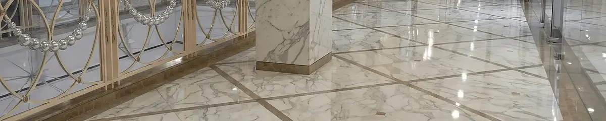 Beautiful marble floor professionally installed in Columbia, MO