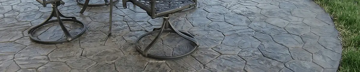 Garden relaxation area with professionally installed stone flooring in Columbia MO